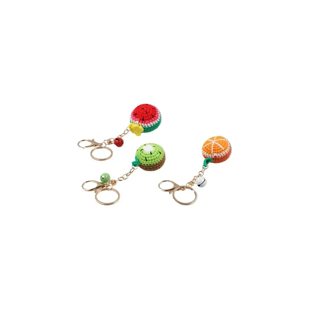 Lemon Donut Fruit Keychain Crocheted Watermelon Knitting Car Keychain Hand-woven Wool Knitted Keyring Car Key Holder 10 Sbf6394c5e5274b19b300f349d0d6e9cbu