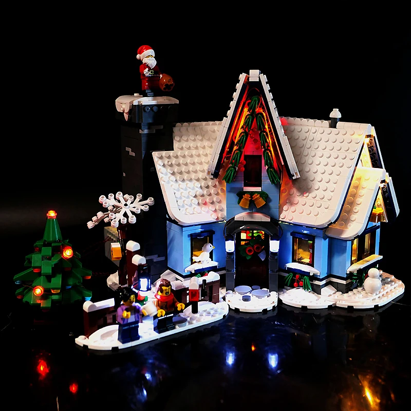 DIY RC LED Light Kit For LEGO 10293 Santa's Visit   (Only LED Light,Without Blocks Model) 4