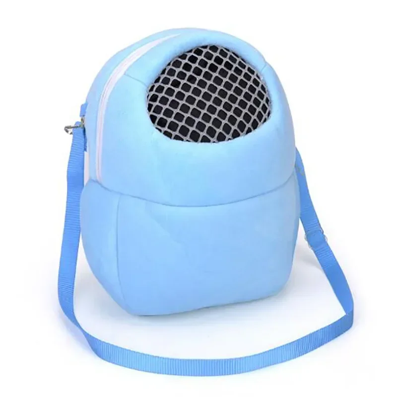 Small Pet Carrier Rabbit Cage Hamster Chinchilla Travel Warm Bags Guinea Pig Carry Pouch Bag Breathable Pet Cage Rat Leash