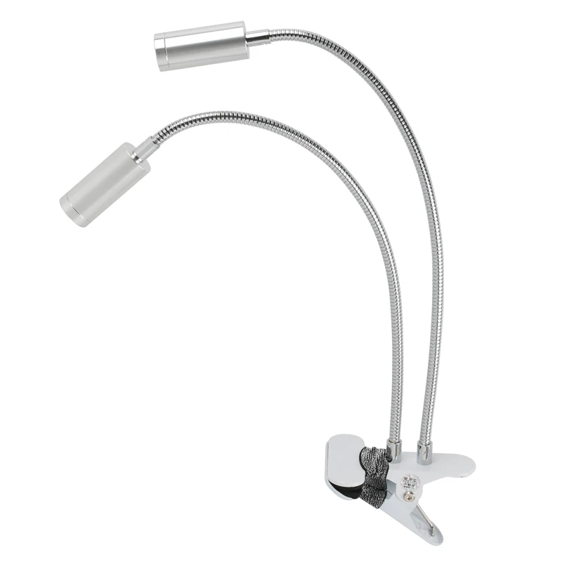 Dual LED Gooseneck Lights Desk Lamp 5v Eye Protection Table Lamp Work With Computer Powerbank Indoor Dormitory Lighting