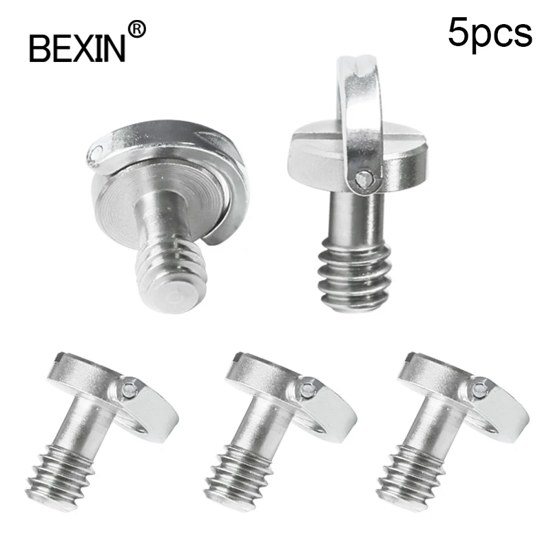 Quick release screw 1/4 " inch d ring screw camera moount screw