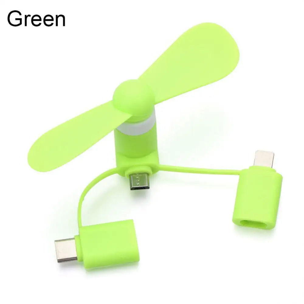 1/3PCS Cooling Fans Removable High Quality For Cell Phone For Ipad 5 6 6s Mobile Phone Mini Fan Micro Usb Type-c Plug