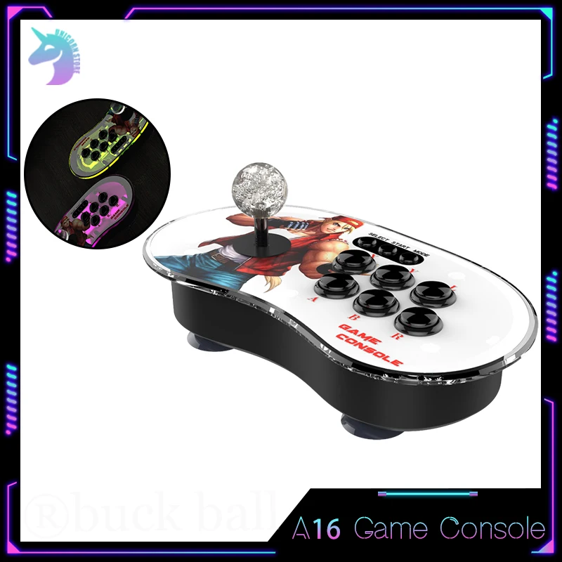 

Игровая консоль A16 с двойным джойстиком, 2,4 ГГц, RGB