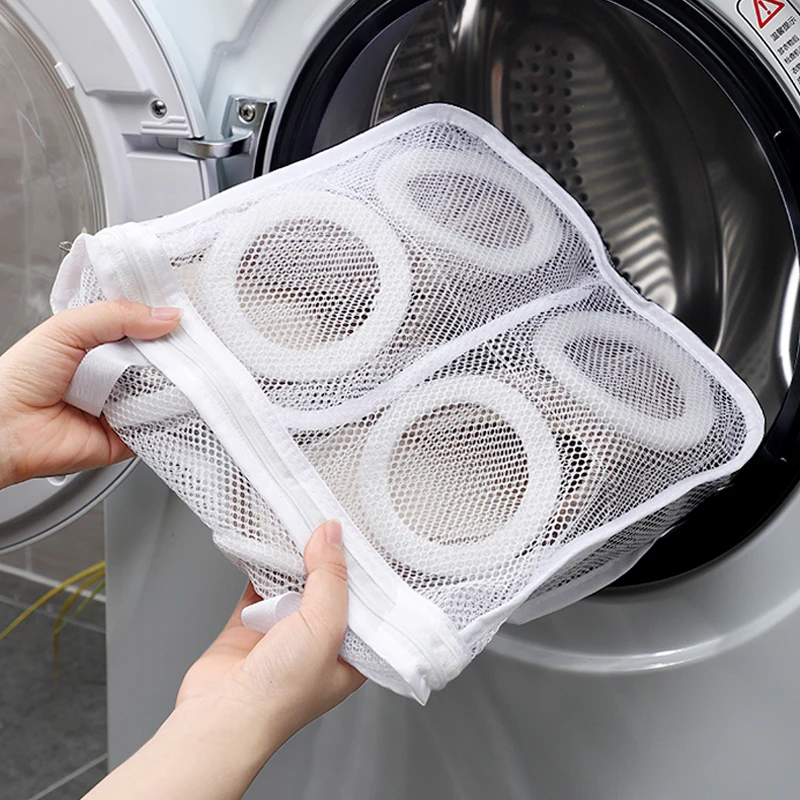 

Washing Machine Shoes Bag Portable Travel Shoes Storage Bags Mesh Laundry Bag Anti-deformation Protective Clothes Organizer