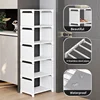 1pc 10-tier Shoe Rack, Steel Frames & Fabric Interlayers Storage Shelf for Entryway Hallway Living Room, Simple Shoe Organizer 4
