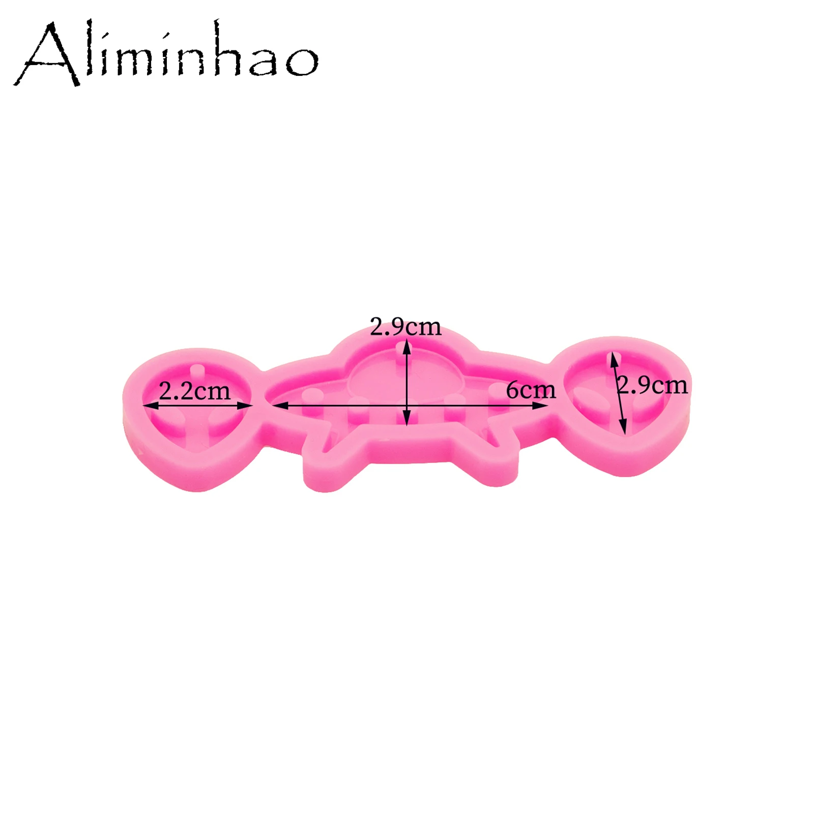 Dy0070 glänzende Anime Alien Schlüssel anhänger Silikon form für Schlüssel bund Anhänger Ton DIY Schmuck Herstellung Epoxidharz Form – Detail 3