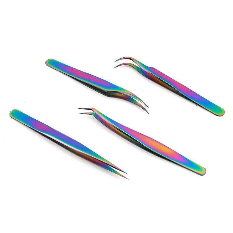1 Pcs Eyelashes Tweezers Stainless Steel Superhard Tweezers High Precision Anti-static Tweezers for Eyelash Extensions 4
