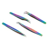1 Pcs Eyelashes Tweezers Stainless Steel Superhard Tweezers High Precision Anti-static Tweezers for Eyelash Extensions 4