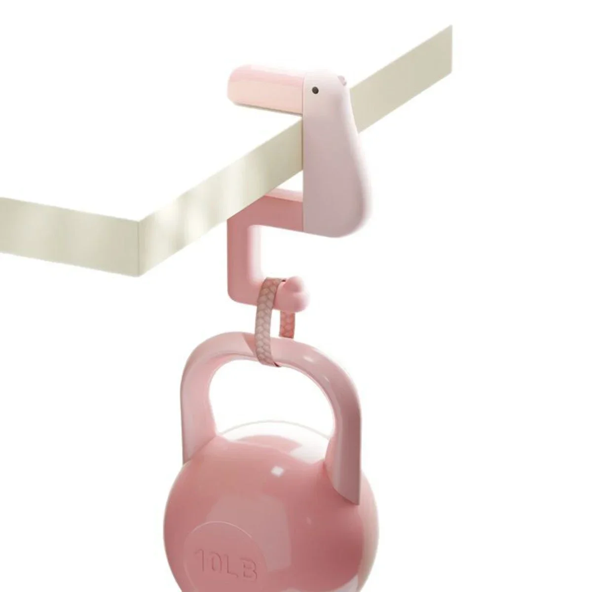 1pc Punch-free Hook Kawaii Desktop Organizer Multi-functional Removable Portable Side Bag Suspension Tool Office Supplies