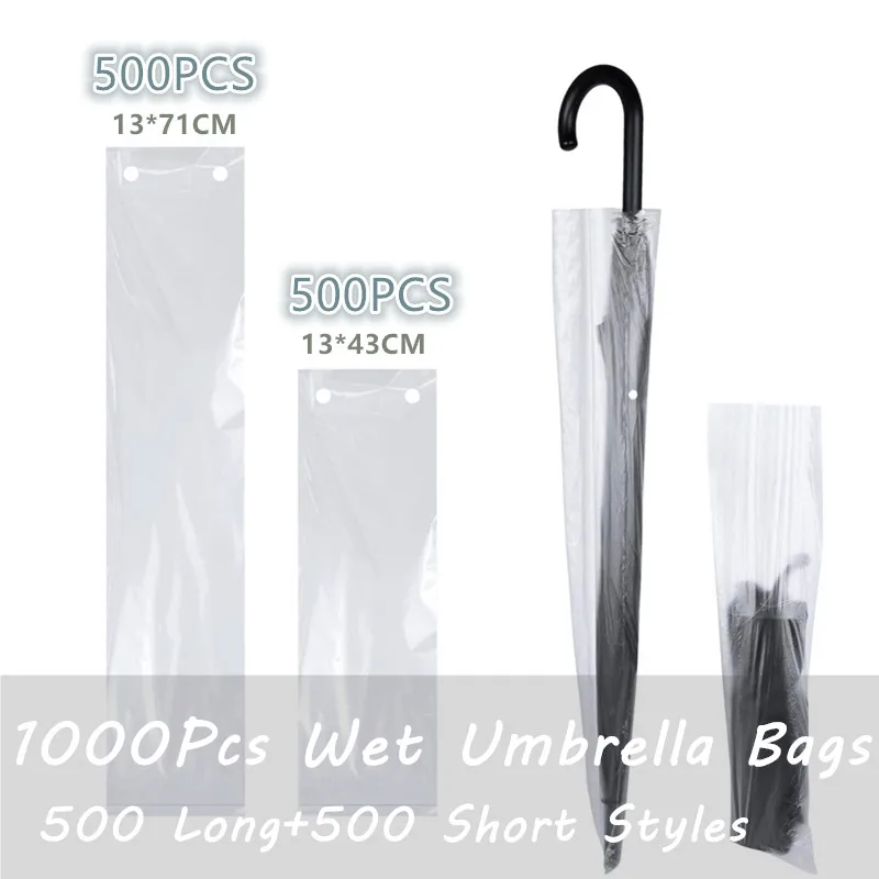 1000PcsDurableWetUmbrellaBagsDisposableUmbrellaBagsPlastic