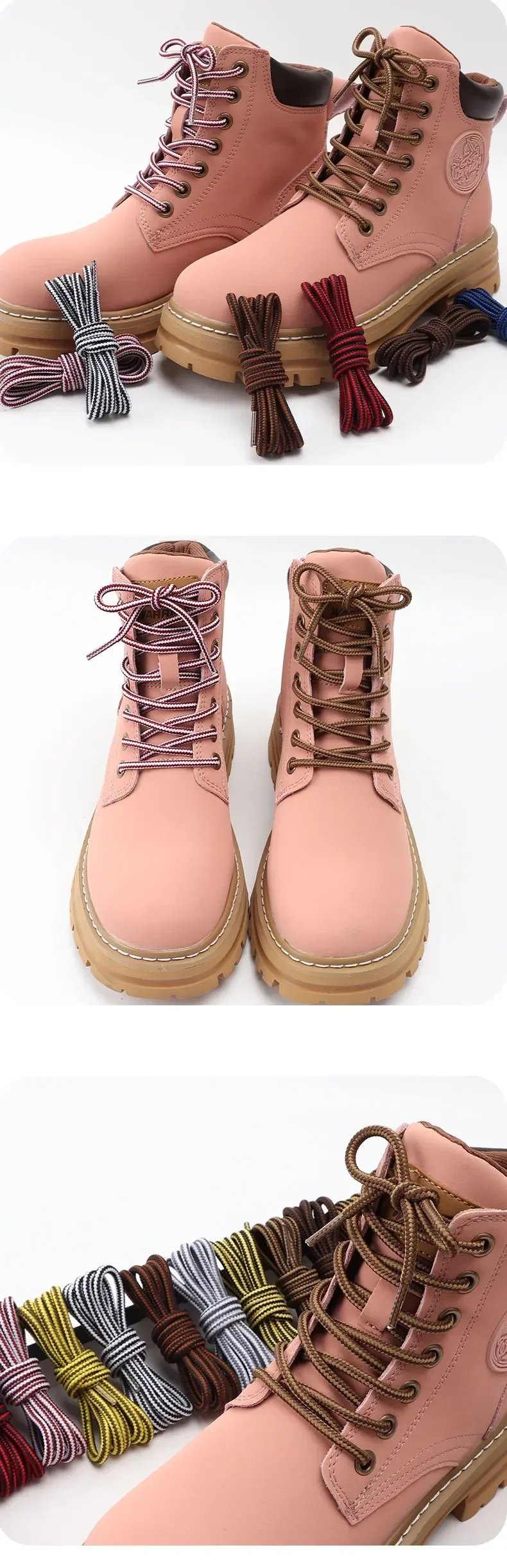 Striped round shoelaces image 6