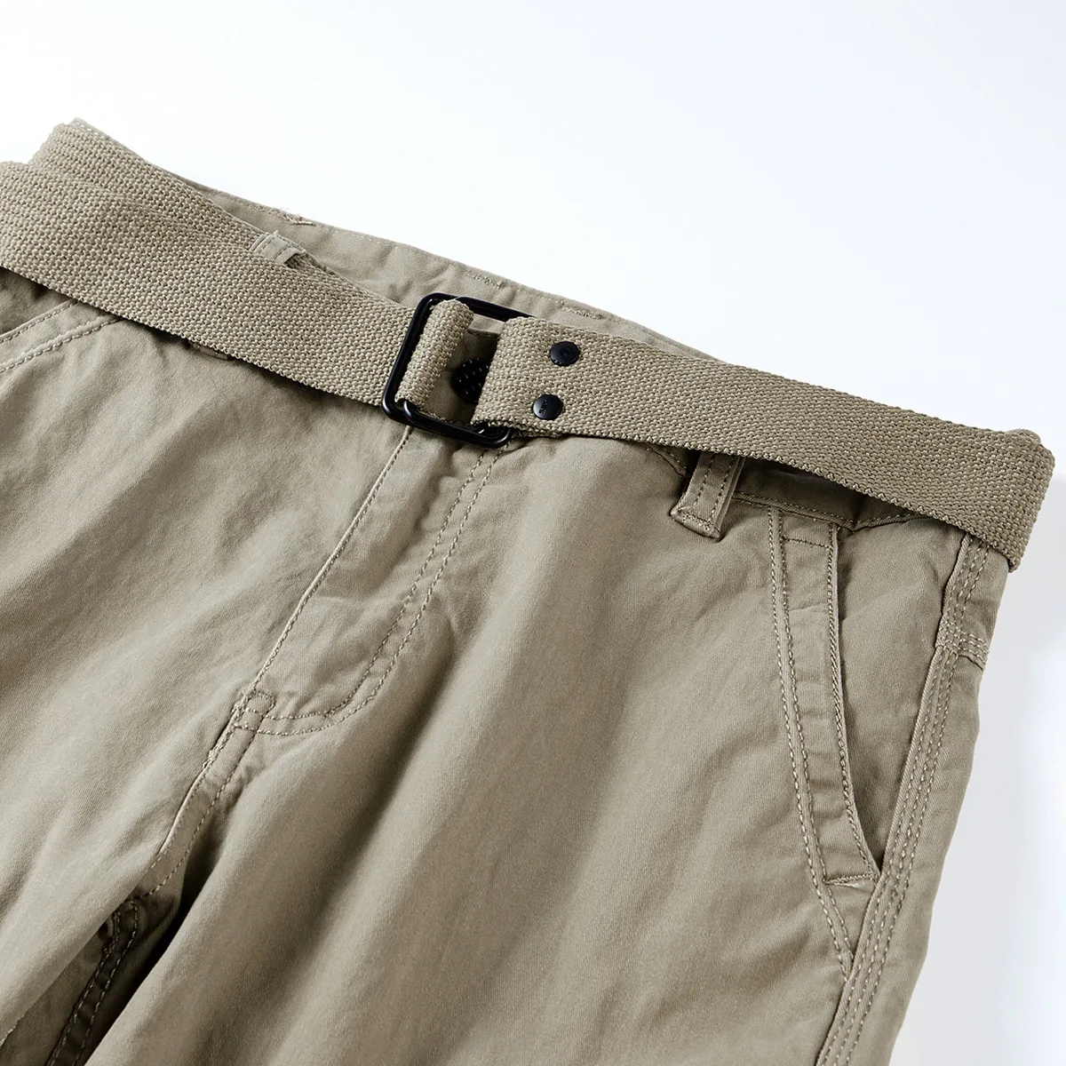 Men's Cargo Pants Straight Leg Cotton Stretch Tactical Trouser Male Military Outdoor Camping Fishing Casual Work Wear Khaki