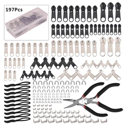 Ultimate Zipper Repair Kit - 85 - Piece Easy Fix Universal Replacement Set (197pcs)