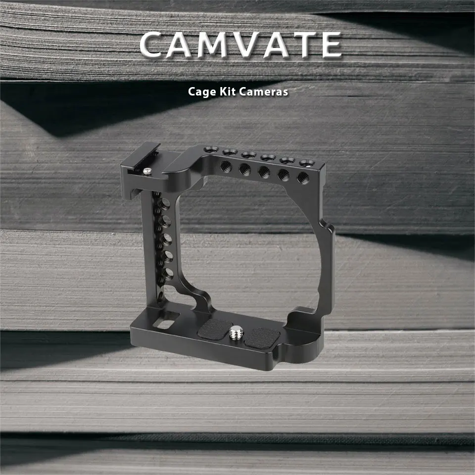 Camera Cage Rig With Cold Shoe Mount &1/4"-20 Threads For Sony A6600, A6500,A600