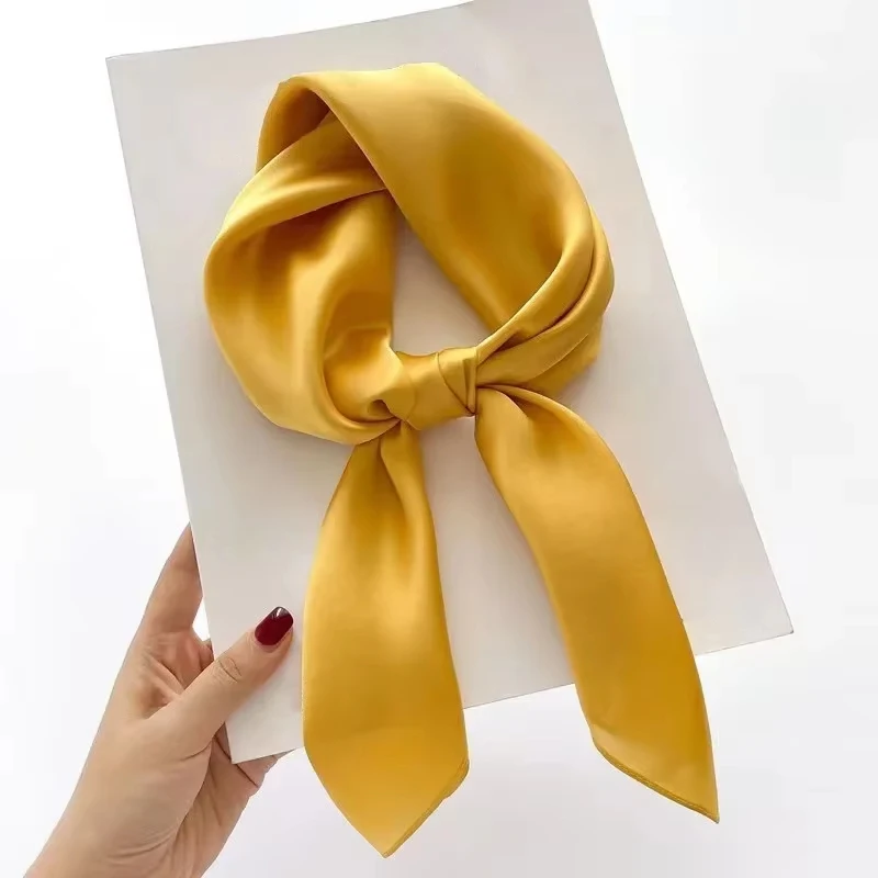 Luxurious 100% Silk Square Scarf for Women - Elegant Mulberry Fashion Accessory