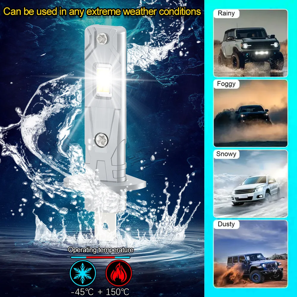 240W 40000LM H1 Canbus LED 조명, 6000K 자동차 헤드라이트 전구, 12V 6000K 플러그 앤 플레이, 마쓰다 6 2003 2004 2005 2006 2007 2008