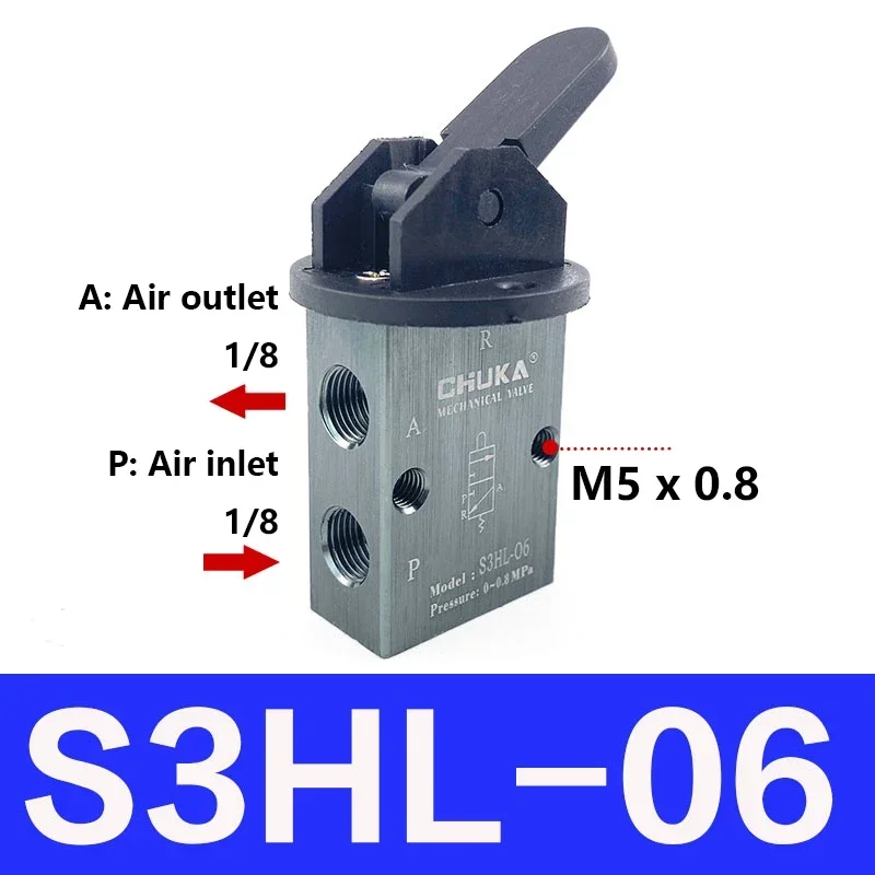 Dual-Position Three-Way Long-Handle Manual Valve