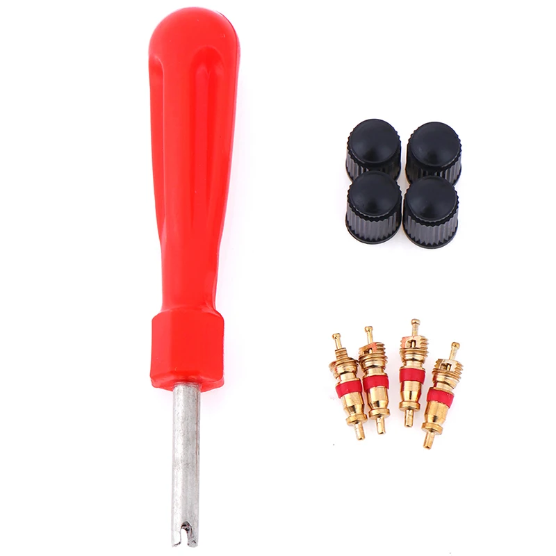 1Set Red Single Head Valve Core Tool Tire Repair Tools