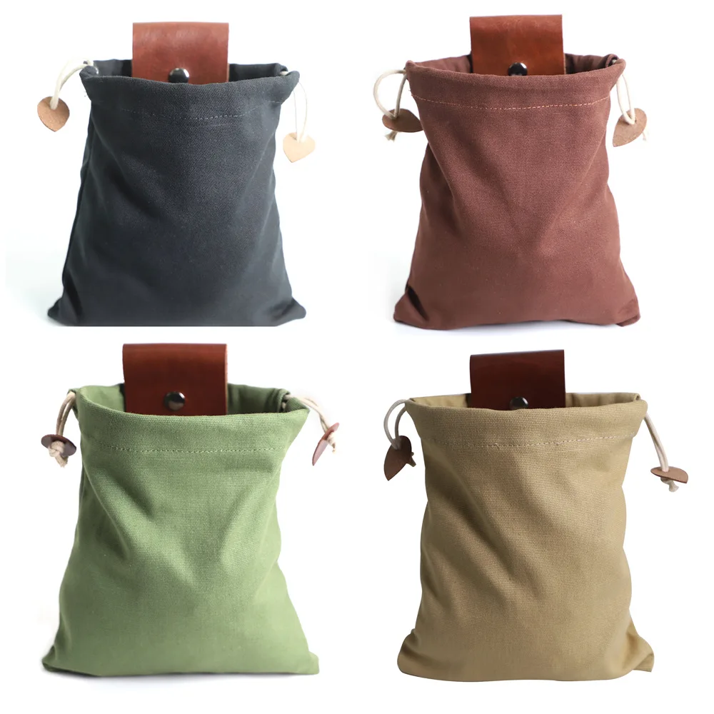 

Tool Waist Bag Folding Canvas Portable Outdoor Foraging Bag Fruit Camping Hiking Tool Storage Bag Camping Equipment Accessories