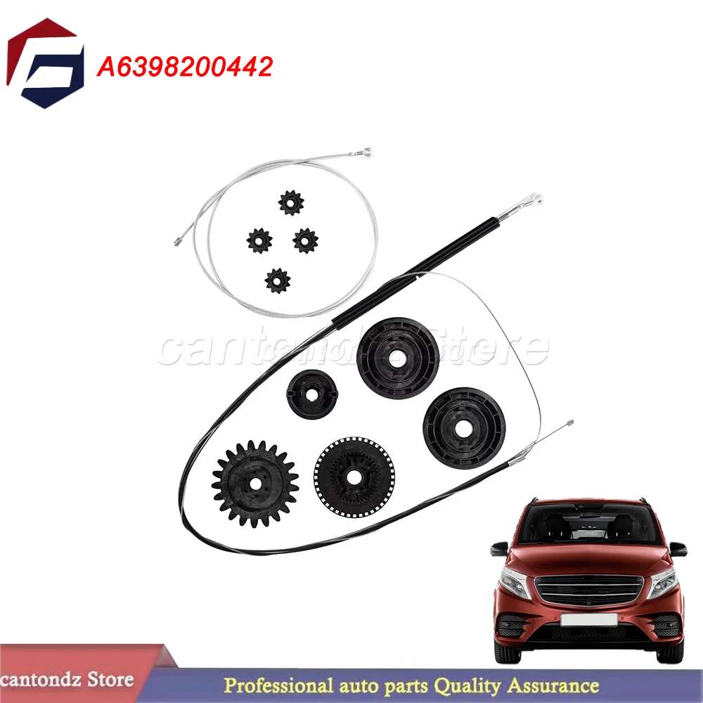 Kit De Réparation Rail Guide Porte Coulissante électrique Mercedes Vito Viano Classe V W639 W447 - Compatible Référence OEM A6398200442