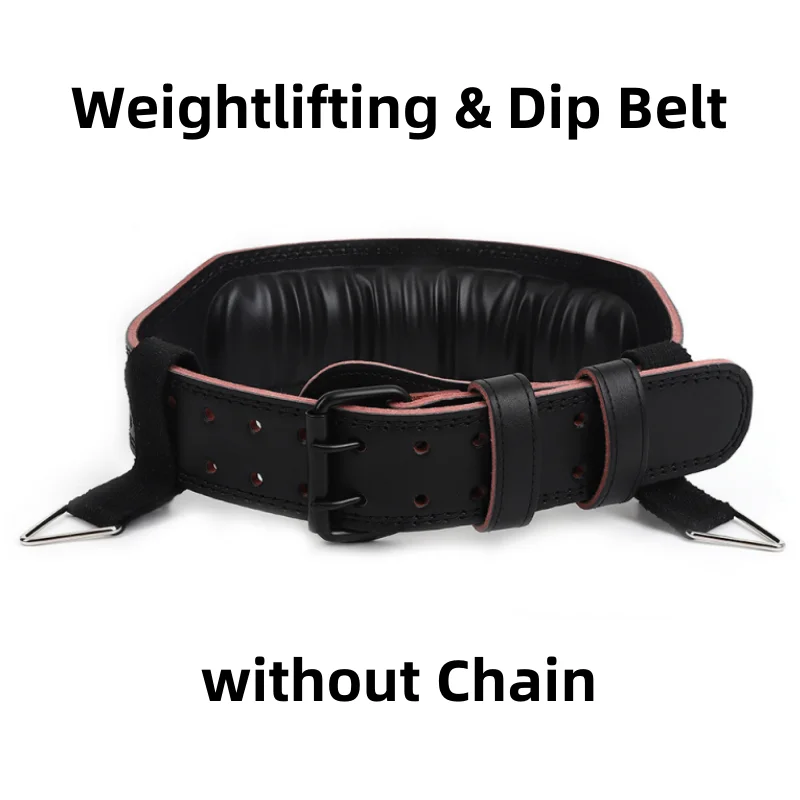 Adjustable 2-in-1 PU Weightlifting & Dip Belt 1 Pc Versatile for Men & Women Ideal for Gym Powerlifting Squats Pull-Ups