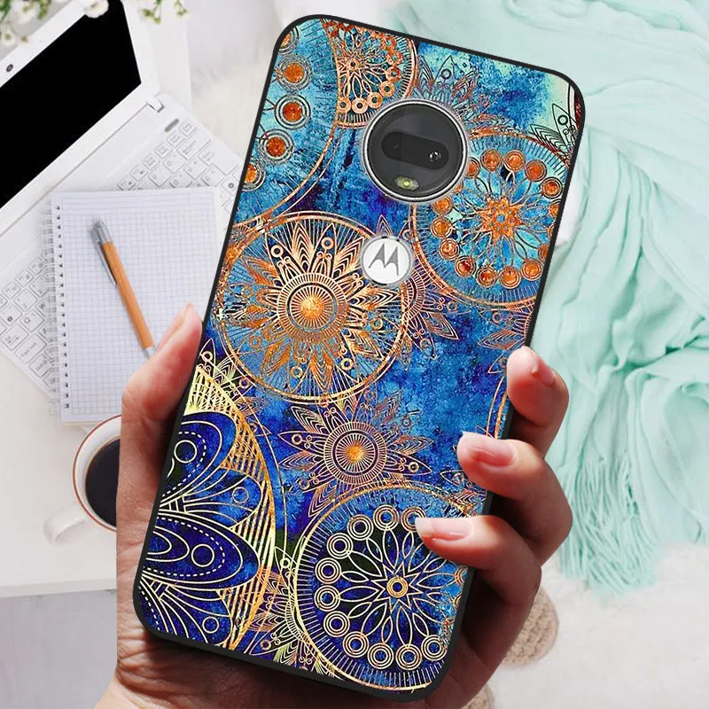 Stylish Soft TPU Protective Case - Fashionable Painted Cover for Motorola Moto G7 Series