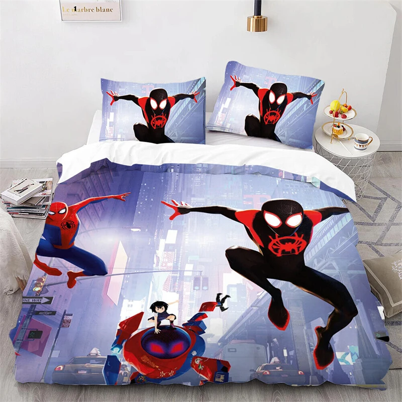 Housse de couette Spiderman 140×200, parure de lit, coton – Image 3