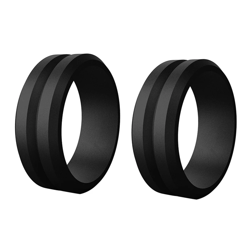 

2 Piece 8Mm Popular 7-14 Size Silicone Wedding Ring Environmental Outdoor Sports Ring 8