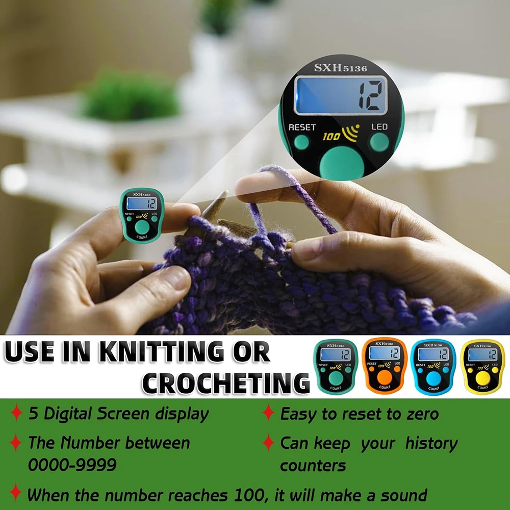 2 Pièces Compteurs De Doigts Électroniques Mini Compteurs De