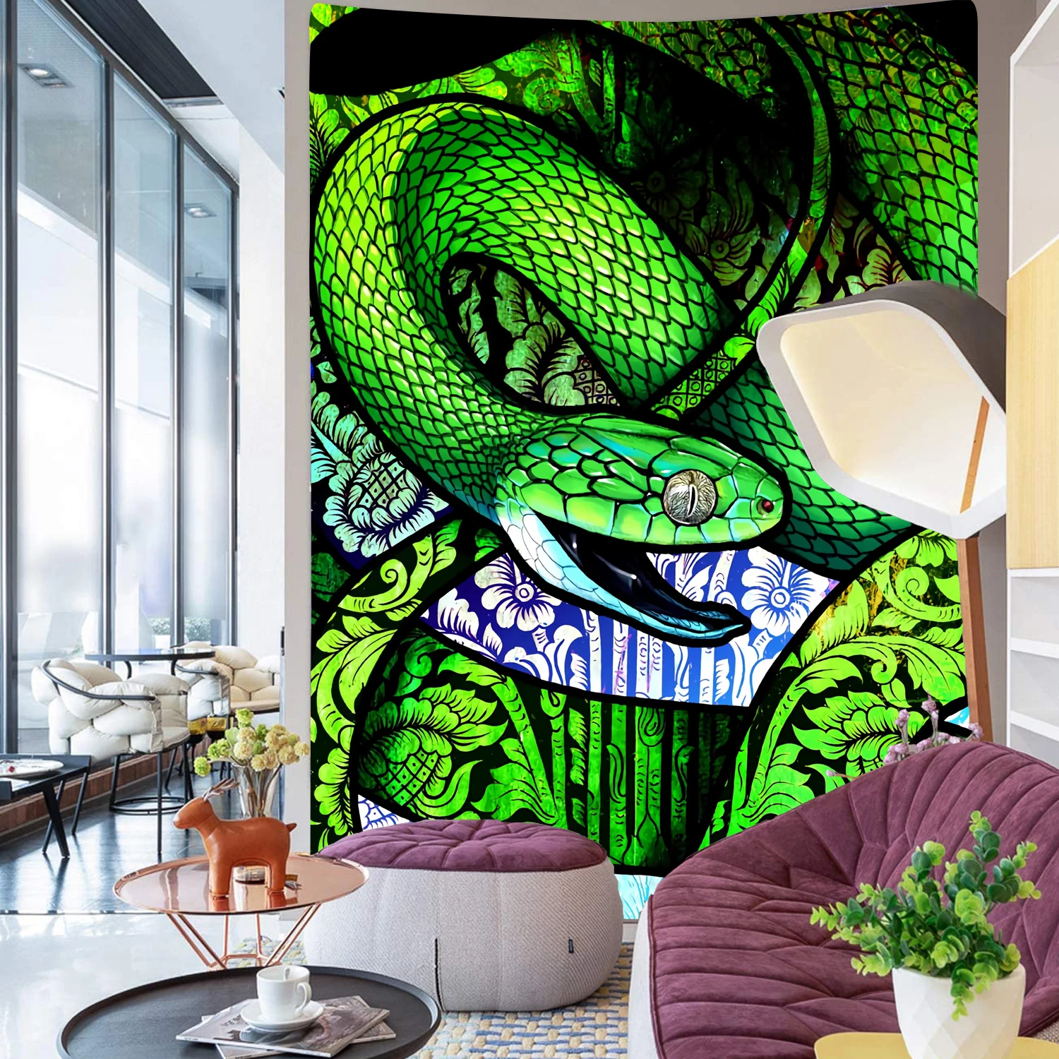 

Классическое искусство, змея, природная кожа, настенный подвесной хиппи, Настенный Ковер, декор для спальни, Настенный декор, декоративный гобелен, декор для гостиной