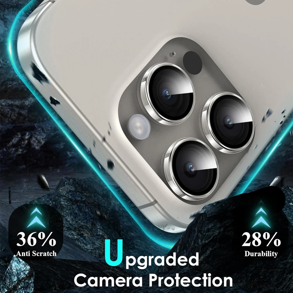 Camera Lens Protector Case iPhone16Pro 16 Pro Max Transparent Lens Tempered Glass