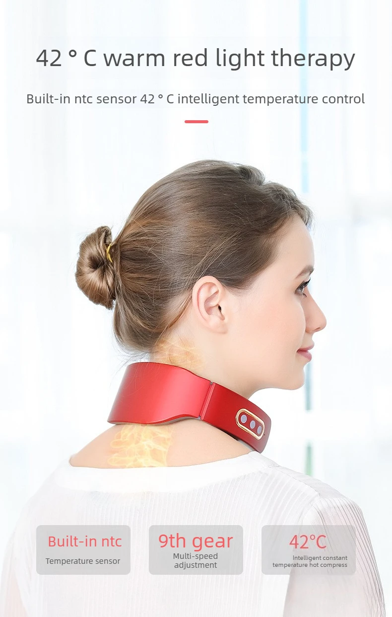 Electric Wireless Pulse Neck And Shoulder Massager For Pain Relief_voghion.com