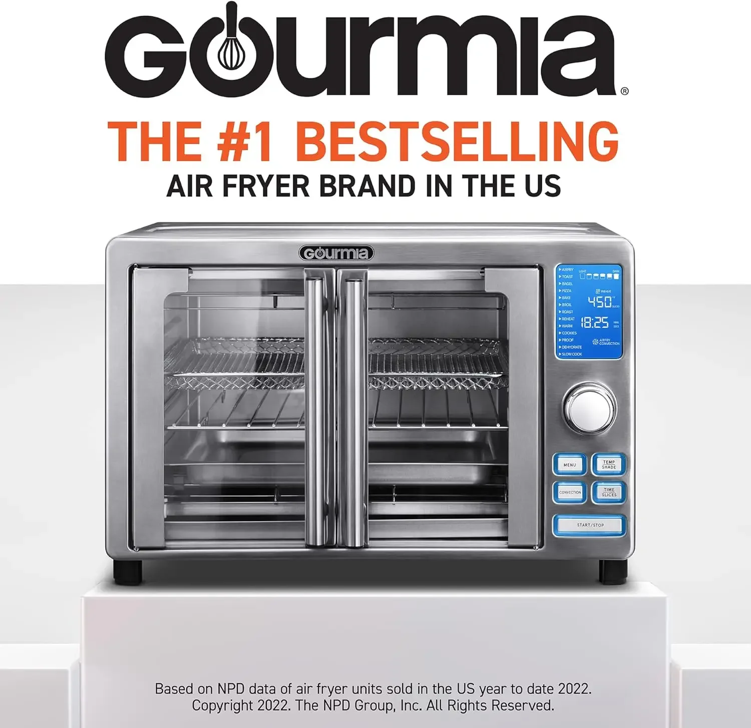 Gourmia GTF7520 Toast Oven Air Fryer the Smart  Air Fryer, Convection Oven 2
