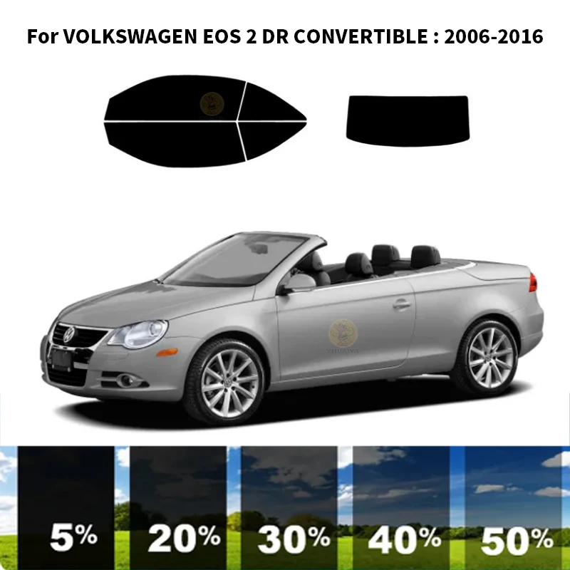 

Precut nanoceramics car UV Window Tint Kit Automotive Window Film For VOLKSWAGEN EOS 2 DR CONVERTIBLE 2006-2016