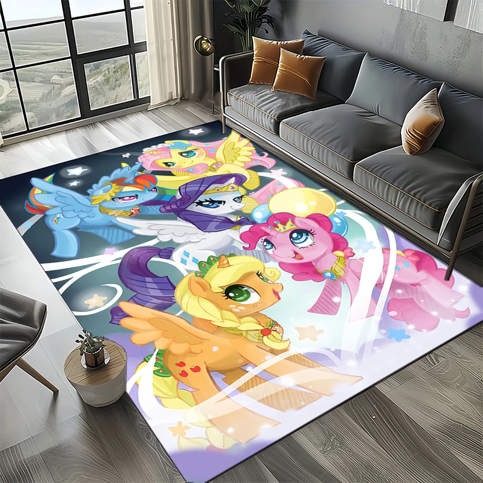 Il mio piccolo pony Cartoon L'amicizia è un tappeto magico per la camera da  letto, il soggiorno, la decorazione del divano di casa, il grande tappetino  decorativo per bambini - AliExpress, image size:960x960