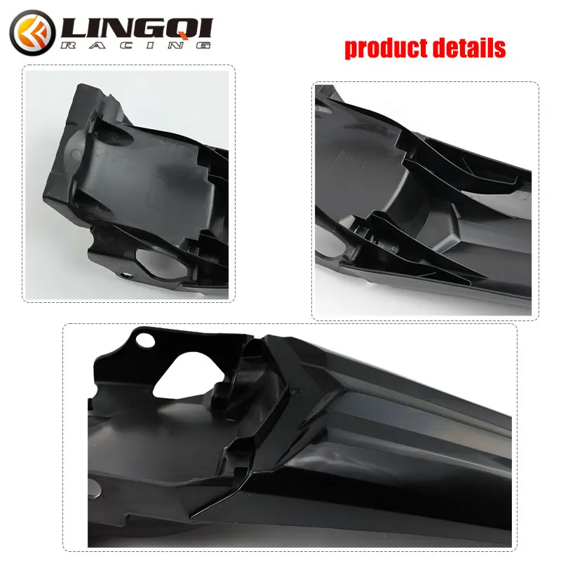 LINGQI Rear Fender Pit Dirt Bike Motorcycle Wheel Mudguard Plastic Fairing Kit for CRF 125 Body Cover Accessories