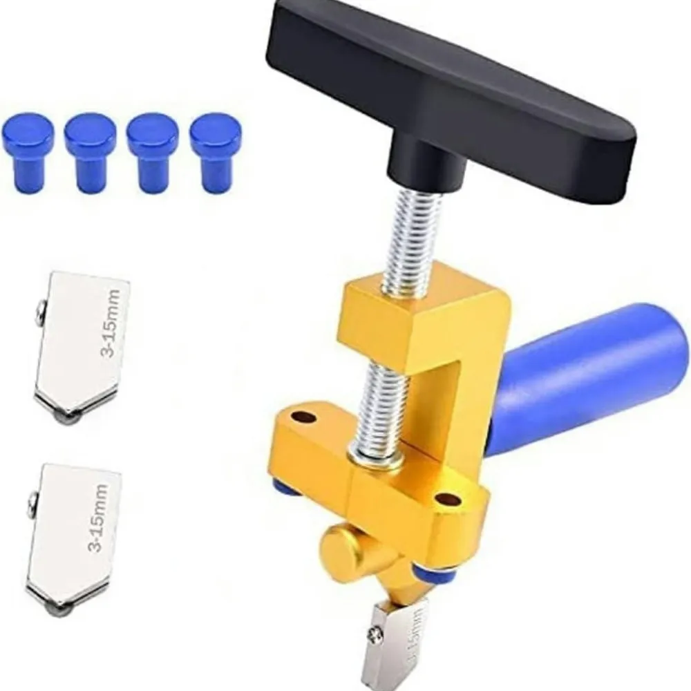 

2 in 1 Glass Ceramic Tile Cutter with Knife Wheel Diamond Glass Cutter Machine Opener Breaker Tools Accessories