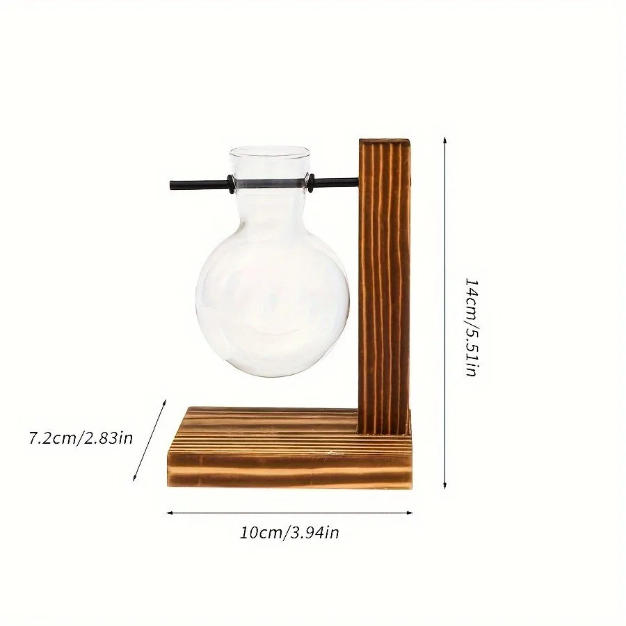 Topraksız Cam Vazo, Vintage Masaüstü Bitki Teraryum Ekici Ampul Su Dikim Yayılım Vazo Yetiştiricilerinin Topraksız Bitkiler