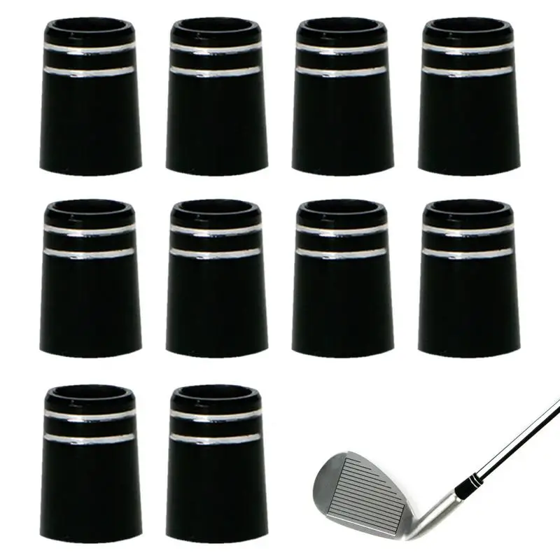 

Golf Ferrule 10pcs Black Golf Tapered Ferrules Durable Golf Ferrule Tip Irons Shaft Club Shafts Sleeve Adapter Replacement