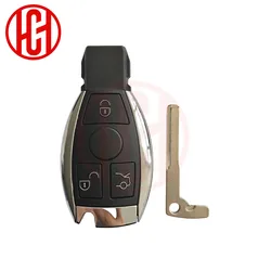 Premium Key Fob Shell Case for Mercedes - Benz - Durable Auto Replacement Cover (3 Buttons)