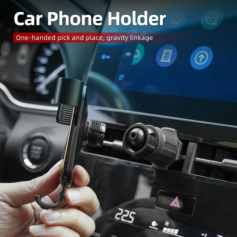 인피니티 Q50 FX35 Q30 G37 Q70 QX70 G35 Q60 QX50 QX60 QX80용 중력식 차량용 핸드폰 거치대, 자동 에어벤트 클립 마운트 휴대폰 스탠드