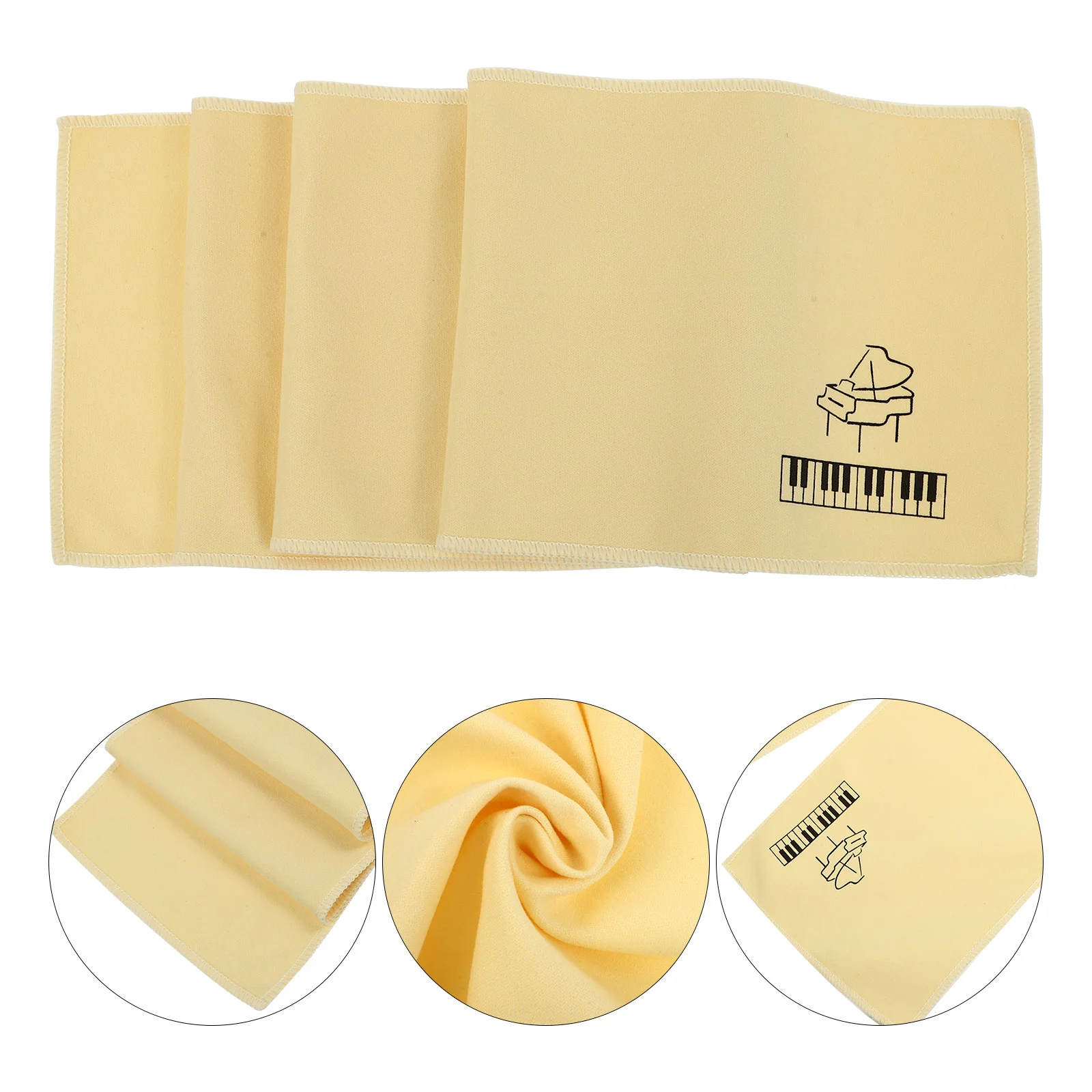 

Piano Keyboard Cover for Electric Digital Piano Cover Elastic Instrument Cloth Yellow