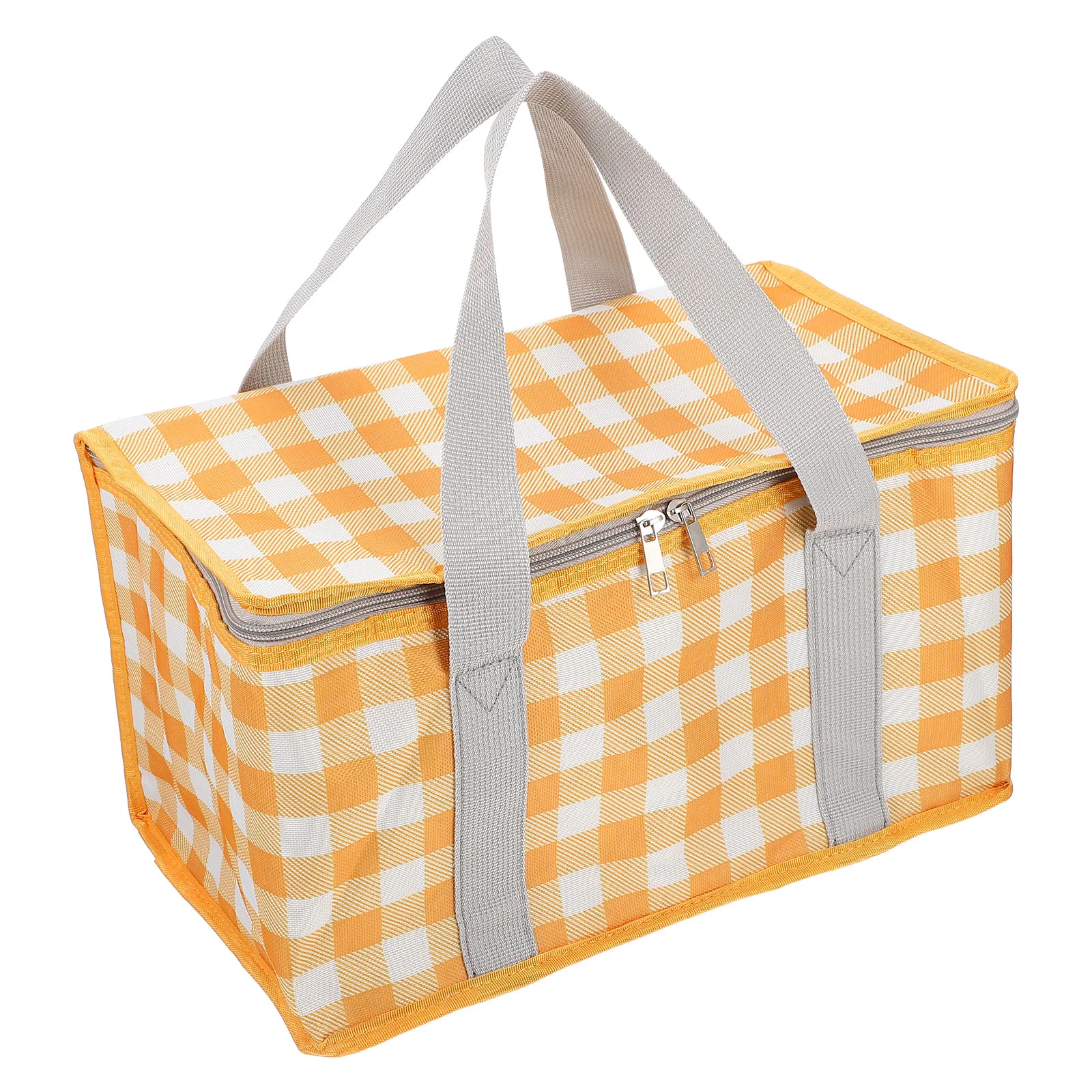 

Insulated Grocery Bag Cold Delivery Bag Reusable Grocery Tote Lightweight Grocery Shopping Bag Camping Accessories Yellow
