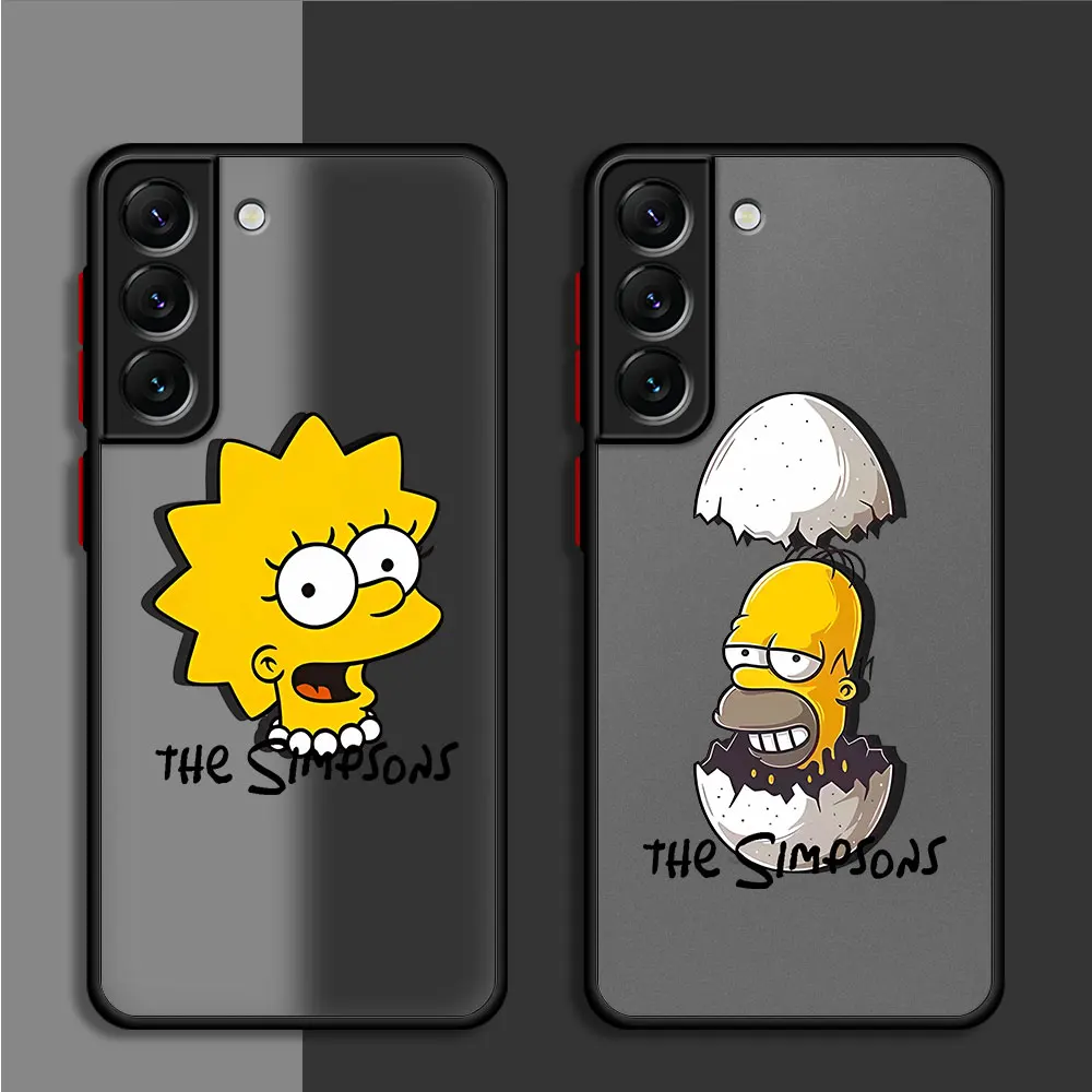 Custodia Per Samsung Galaxy S22 S23 Ultra S21 S23 Fe S10 Plus S20 Fe S9 S24 Plus S23 Plus S24 Coque Coque The Simpsons Soft Cover