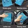 Large Absorbent Coral Velvet Car Wash Towel - Double-Sided Quick-Drying & Perfect for Waxing 3