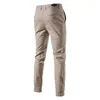AIOPESON Casual Cotton Men Trousers Solid Color Slim Fit Men's Pants New Spring Autumn High Quality Classic Business Pants Men 3