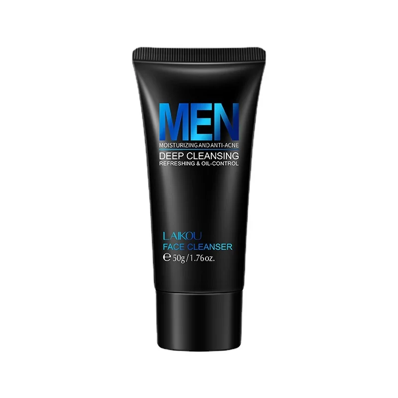 Men's Series Facial Cleanser 50g Hydrating Moisturizing Foaming Oil Control Blackhead Remove Nourishing Face Wash Skin Care