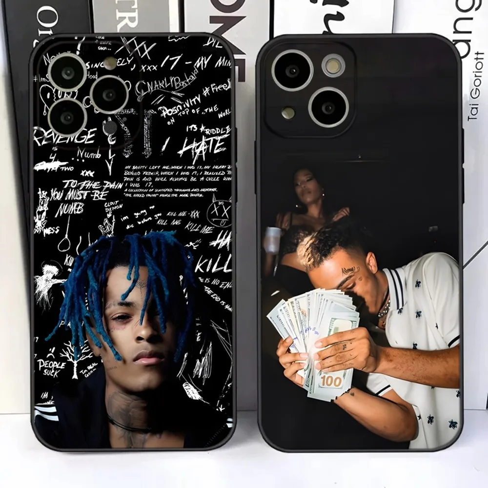 X-Xxxtentacions 17 Custodia Per Telefono Rapper Per Iphone 15,14,13,12,11 Plus,Pro,Max,Xr,Xs,X,7,8 Plus,Se,Mini Silicone Soft