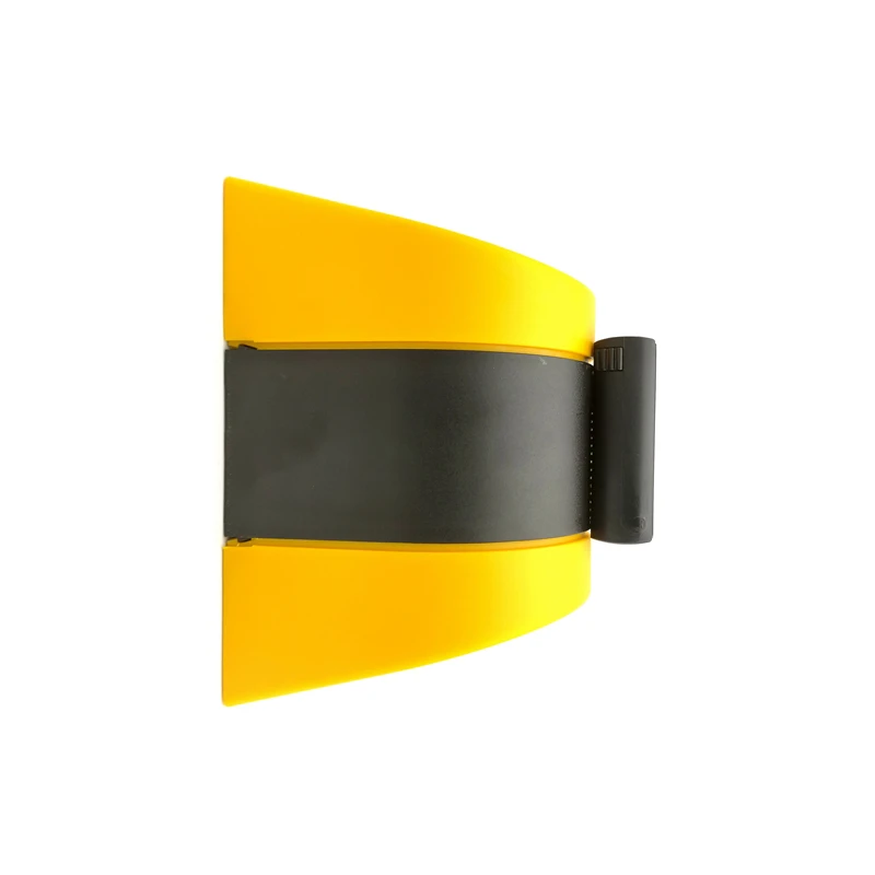 10m Warning Belt Wall Mounted Safety Retractable Belt Barrier Tape Yellow/Black Stripe Caution Danger Do Not Enter Cross Tape