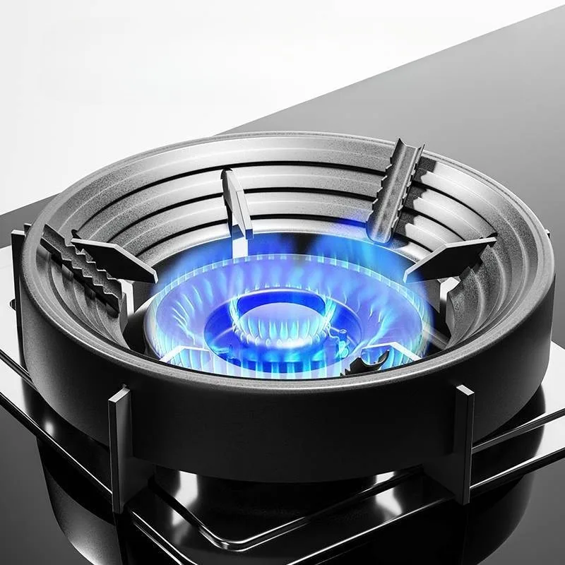 Bouclier anti-vent de Camping en acier émaillé, anneau de concentrateur de chaleur, support coupe-vent pour cuisinière à gaz, efficacité pique-nique en plein air, équipement de Camping